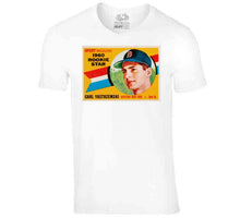 Load image into Gallery viewer, Carl Yastrzemski Rookie Card Boston Baseball Fan T Shirt - image_c71637f9-5272-4808-bdd3-002fa5b2032b