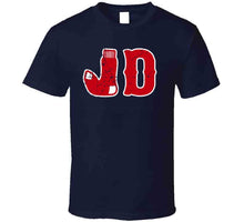 Load image into Gallery viewer, JD Martinez JD Socks Boston Baseball Fan Distressed T Shirt - image_c8e3db0d-65dd-4775-8ca2-6ea723144ce2