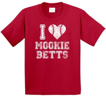 Load image into Gallery viewer, Mookie Betts I Heart Boston Baseball Fan T Shirt - image_c98522cb-b020-4132-a5c8-5a0657c32535