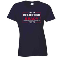 Load image into Gallery viewer, Bill Belichick and Tom Brady Making New England Great Since 2001 Football Fan T Shirt - image_c9951774-f5cd-4e13-8b67-f75ba59245e3