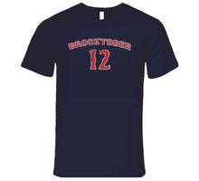 Load image into Gallery viewer, Brock Holt Brocktober 12 Boston Baseball Fan Distressed T Shirt - image_ca58d82a-4870-4c4d-a0e3-b38f80baf39d