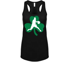 Load image into Gallery viewer, Kyrie Irving Boston Basketball Team Clover Silhouette Black T Shirt - image_ca86daa0-ca0a-4460-8720-cdffd0ebae68