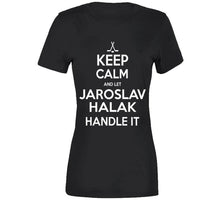 Load image into Gallery viewer, Jaroslav Halak Keep Calm Boston Hockey Fan T Shirt - image_cb969dc8-288c-437f-acd1-ea93a565cd94