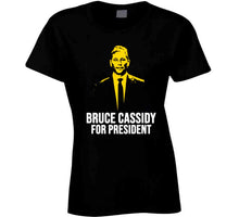 Load image into Gallery viewer, Bruce Cassidy For President Boston Hockey Fan T Shirt - image_ccb98999-f09b-4f72-bd82-5491896905b8