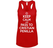 Load image into Gallery viewer, Cristian Penilla Keep Calm Pass To New England Soccer T Shirt - image_ce496cf4-1e7c-4e76-85be-5fa1c6a17458