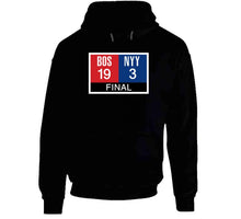 Load image into Gallery viewer, Boston Scoreboard 19 To 3 New York Rivalry Baseball Fan T Shirt - image_cfda7e5b-c1a9-4bc9-a999-d927ef0a2481