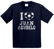 Load image into Gallery viewer, Juan Agudelo I Heart New England Soccer T Shirt - image_d3af0052-8974-44eb-8906-4e68325fdd75