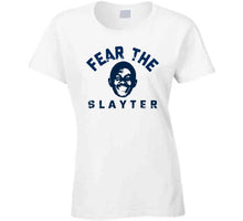Load image into Gallery viewer, Fear The Slayter Matthew Slayter England Football Fan Distressed T Shirt - image_d466c21c-d4cc-47af-9019-0f37d807dcd9