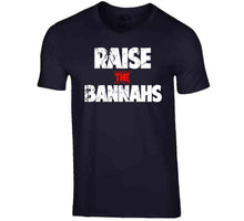 Load image into Gallery viewer, Raise The Bannahs Distressed New England Football Fan T Shirt - image_d476d1e0-a890-42da-baa0-58f150ec9803