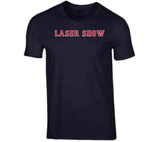 Load image into Gallery viewer, Dustin Pedroia Nickname Laser Show Boston Baseball Fan T Shirt - image_d881eba7-57ee-4199-84cb-91ea26615cdf