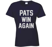 Load image into Gallery viewer, Pats Win Again New England Football Fan T Shirt - image_db6045b1-0eca-4c61-803e-51bdbb3a10d0