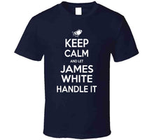 Load image into Gallery viewer, James White Keep Calm New England Football Fan T Shirt - image_db79e751-19e8-4b7a-a5aa-3f706bb476b8