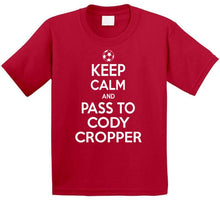 Load image into Gallery viewer, Cody Cropper Keep Calm Pass To New England Soccer T Shirt - image_dc4185e2-3654-485e-ae15-1ad21dc32593