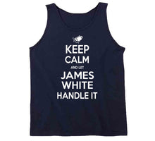 Load image into Gallery viewer, James White Keep Calm New England Football Fan T Shirt - image_dcfe891b-9abb-44fd-8b78-64accb2a4fc4