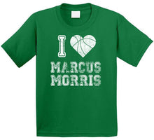 Load image into Gallery viewer, Marcus Morris I Heart Boston Basketball Fan T Shirt - image_de0b2e46-c295-4f7b-8908-47b8d46c440c