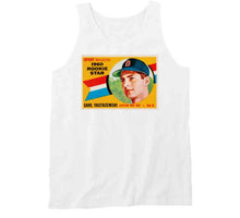 Load image into Gallery viewer, Carl Yastrzemski Rookie Card Boston Baseball Fan T Shirt - image_e032e51f-a2ca-4bb8-ad01-233bc08a4fa6
