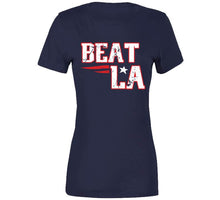 Load image into Gallery viewer, Beat La Football New England Fan Distressed T Shirt - image_e185bbdb-91a9-4acd-8192-0b361b4bfcaa