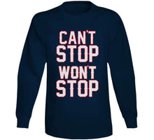 Load image into Gallery viewer, Cant Stop Wont Stop New England Football Fan T Shirt - image_e30da06f-f64d-466d-a68b-c50092a198c2