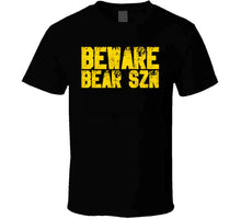 Load image into Gallery viewer, Beware Bear Szn Boston Hockey Fan T Shirt - image_e4dbf9e5-769a-4c80-8aca-2302fac89d1c