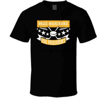 Load image into Gallery viewer, Brad Marchand For President Boston Hockey Fan T Shirt - image_e6b79b5c-dd5f-4f17-8e6c-104e3ad84515