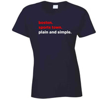 Load image into Gallery viewer, Boston Sports Town Plain and Simple New England Football Fan T Shirt - image_e6bf8cd7-0448-489d-8ce3-b46c132ac55e