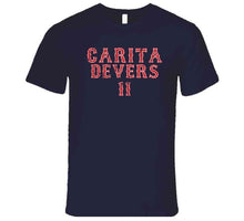 Load image into Gallery viewer, Rafael Devers Carita Distressed Boston Baseball Fan T Shirt - image_e73635c0-c0ed-4a44-9ede-4b16c2cb22bd
