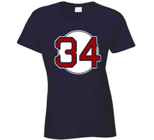 Load image into Gallery viewer, David Ortiz Big Papi 34ever Boston Baseball T Shirt - image_e92d8f66-78b5-4d94-8bbb-e94cebe60a4a