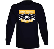 Load image into Gallery viewer, Joakim Nordstrom For President Boston Hockey Fan T Shirt - image_e9fc6b73-7bd1-4f46-8168-2b01decfa273