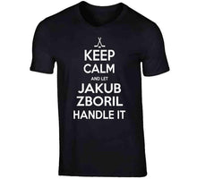 Load image into Gallery viewer, Jakub Zboril Keep Calm Boston Hockey Fan T Shirt - image_ea02e7f4-2103-4470-9fc9-1c5945e55b7a
