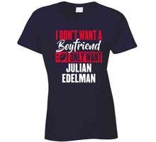 Load image into Gallery viewer, Julian Edelman Boyfriend New England Football Fan T Shirt - image_eb6f279c-69cd-46f5-923c-ac9aaa6f7d8d