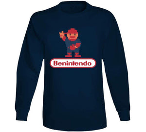 Andrew Benintendi Benintendo RBI Baseball Parody Boston Baseball T Shirt - image_ef423b24-7fe1-431e-a9e2-f3008c679f72