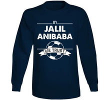 Load image into Gallery viewer, Jalil Anibaba We Trust New England Soccer T Shirt - image_f0942163-e33b-474a-8f4b-4509253604bc