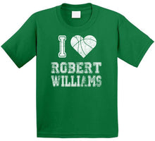 Load image into Gallery viewer, Robert Williams I Heart Boston Basketball Fan T Shirt - image_f096c0d2-942b-48ef-966e-d10365e5dcf7