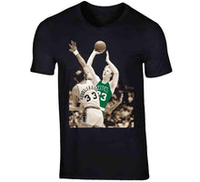 Load image into Gallery viewer, Larry Bird Jump Shot Boston Basketball Fan T Shirt - image_f0d09537-410e-40a1-96f5-a894a7ec12ec