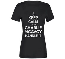 Load image into Gallery viewer, Charlie McAvoy Keep Calm Boston Hockey Fan T Shirt - image_f20e4604-ce81-4f9d-8626-854dcc874161