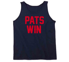 Load image into Gallery viewer, Pats Win New England Football Fan T Shirt - image_f32c6c88-a5f6-4f31-b779-d5cebaacfb2e