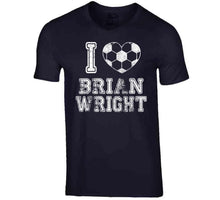 Load image into Gallery viewer, Brian Wright I Heart New England Soccer T Shirt - image_f3756197-2d10-45c5-b227-cb9601bb5981