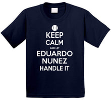 Load image into Gallery viewer, Eduardo Nunez Keep Calm Boston Baseball Fan T Shirt - image_f4dc572e-7b74-4429-9116-e759a59ba407