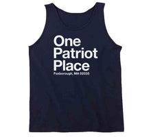 Load image into Gallery viewer, One Patriot Place New England Football Fan T Shirt - image_f5bcad0e-a7d3-427b-8276-adf8859fb648