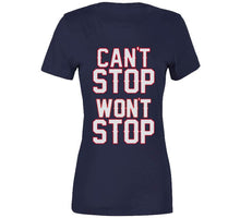 Load image into Gallery viewer, Cant Stop Wont Stop New England Football Fan T Shirt - image_f5c97b01-fded-4ca9-9704-1023cdfd091a