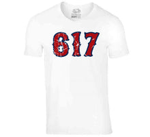 Load image into Gallery viewer, Boston Champs 617 Area Code Boston Baseball Fan Distressed T Shirt - image_f5ecb1a4-5d45-49f1-808b-0c78b3dc13e8