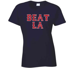 Beat LA Boston Baseball Fan Distressed T Shirt - image_f6be8e46-55dd-4a19-9a31-65f9901690bc