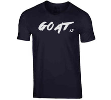 Load image into Gallery viewer, He Is The Goat Tom Brady New England Football Fan T Shirt - image_f6d0896b-52a6-4eb5-a25d-be155506d93e