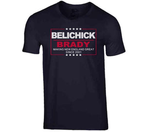 Bill Belichick and Tom Brady Making New England Great Since 2001 Football Fan T Shirt - image_f6fbc228-8d11-4940-a1ab-7c7938246a3e