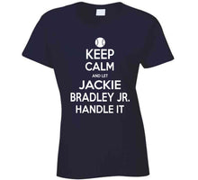 Load image into Gallery viewer, Jackie Bradley Jr Keep Calm Boston Baseball Fan T Shirt - image_f956c7e9-fc09-48cd-8e11-481ebf3b2df5