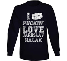Load image into Gallery viewer, Jaroslav Halak I Love Boston Hockey Fan T Shirt - image_faef47fe-bdb8-4778-b8a6-314731b51434