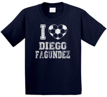 Load image into Gallery viewer, Diego Fagundez I Heart New England Soccer T Shirt - image_fdb2f635-940d-488b-b79f-a0df2537d845