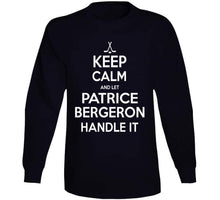 Load image into Gallery viewer, Patrice Bergeron Keep Calm Boston Hockey Fan T Shirt - image_fdea5abe-6da1-41db-910f-8820af4a792a