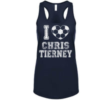Load image into Gallery viewer, Chris Tierney I Heart New England Soccer T Shirt - image_ff17de79-c578-410d-9c37-39c18be0e727