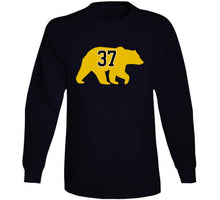 Load image into Gallery viewer, Patrice Bergeron Bear Silhouette 37 Boston Hockey Fan T Shirt - image_fff3d2f5-fc97-453a-8099-80d78e457e31